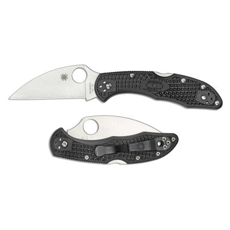 SPYDERCO DELICA FLAT WHARNCLIFFE PLN BLK FRN C11FSWCBK