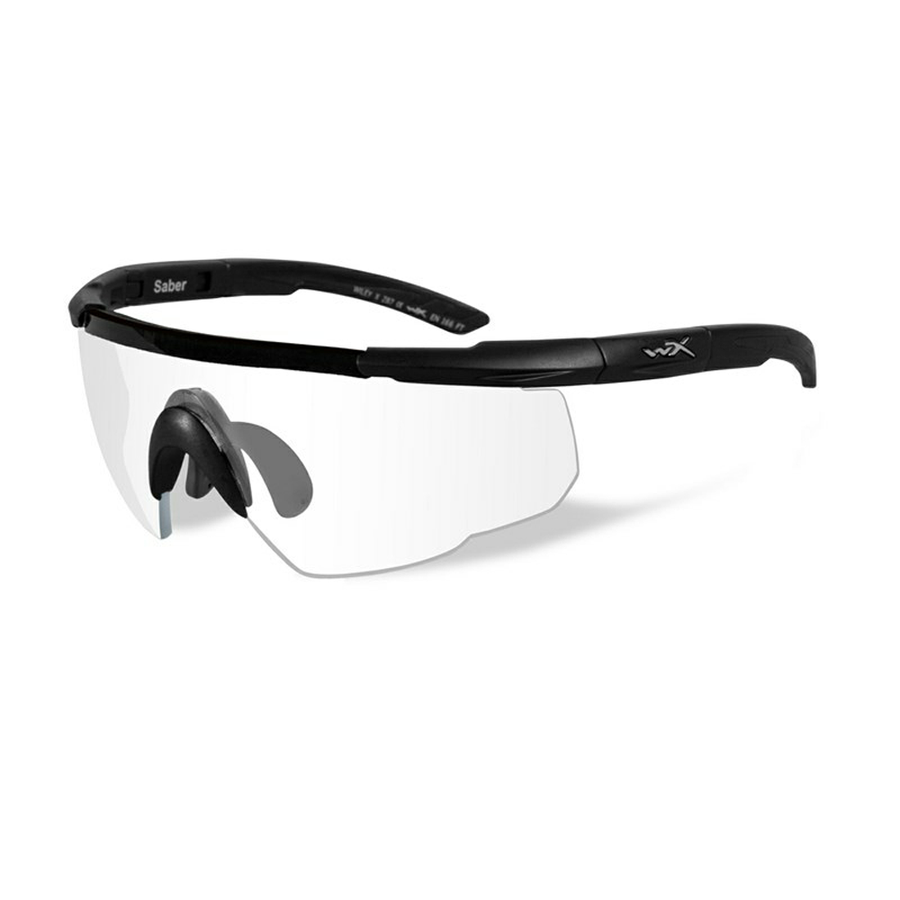 303_900x SABER ADV. CLEAR MATTE BLACK FRAME W/BAG - Image 1