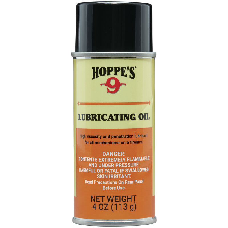 No9_LubricatingOil_1605_Front HOPPES 4oz AEROSOL LUBE OIL LOOSE E/F HAZ - Image 1
