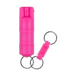 Pink Campus Safety Pepper Gel with Quick Release Key Ring