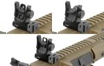 UTG® AR15 Low Profile Flip-up Rear Sight with Dual Aiming Aperture - Image 3