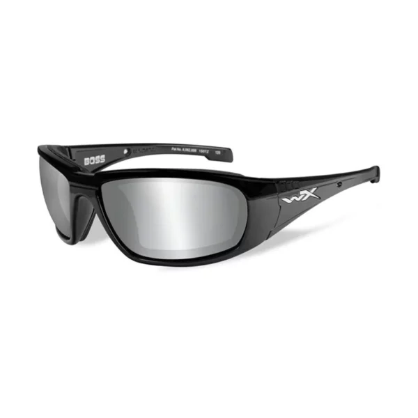 WX BOSS GREY SILVER FLASH GLOSS BLACK FRAME