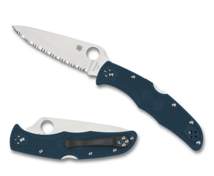 C10FSK390 SPYDERCO ENDURA 4 BLUE LTW K390 SPYDEREDGE