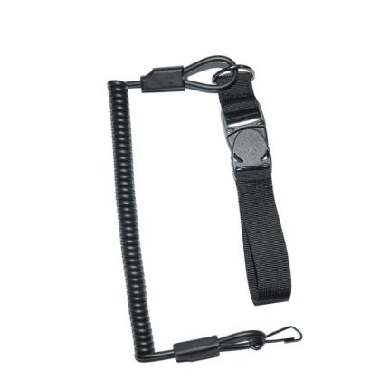 Pistol Lanyard with Extendable Rubber Strap