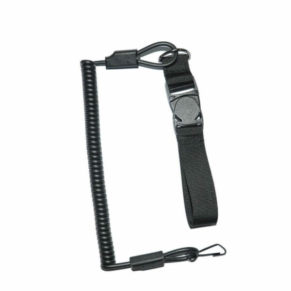Pistol Lanyard with Extendable Rubber Strap
