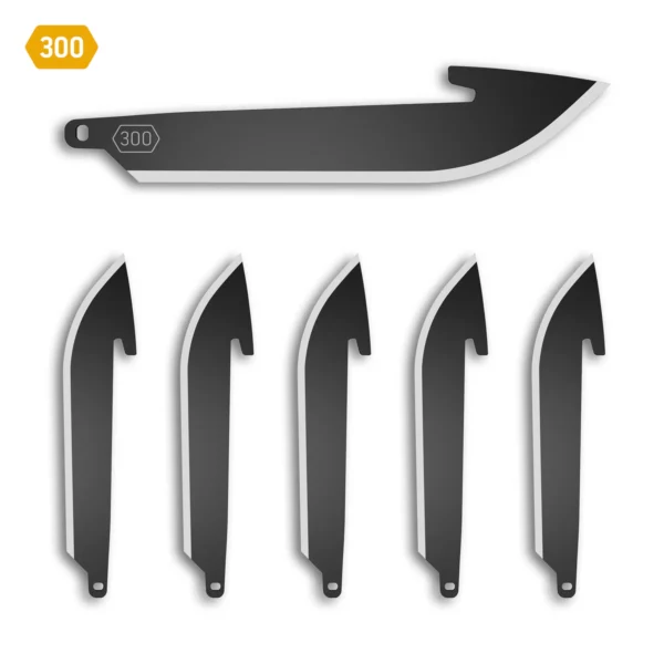 OUTDOOR EDGE 3" DROP POINT BLADES 6 PK