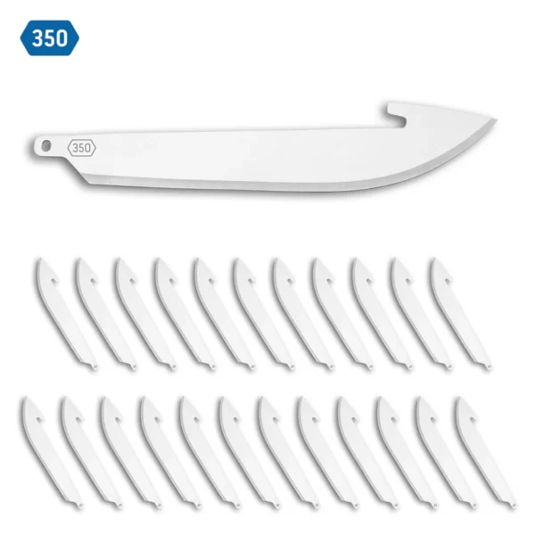 OUTDOOR EDGE 3,5" DROP POINT BLADES 24PK
