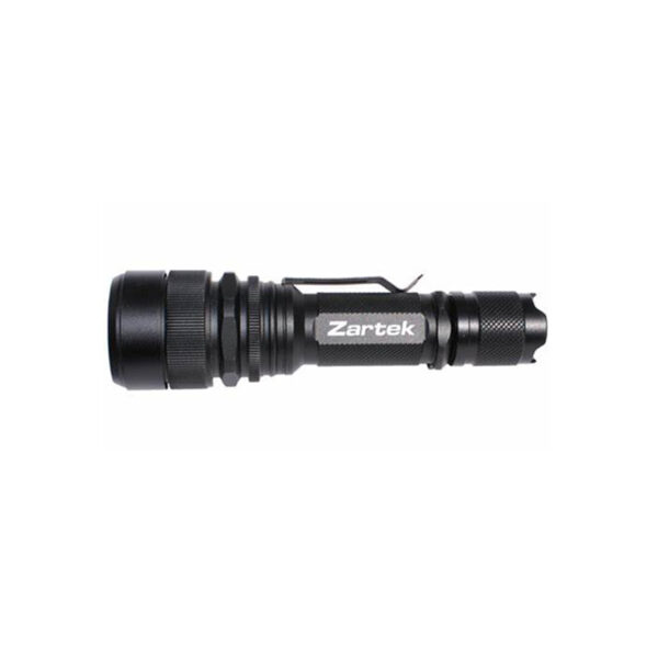 Zartek LED Aluminium torch, 100 Lumen, Zoom, 1 AA battery included