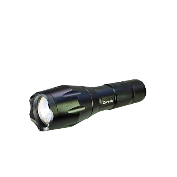 Zartek Bright Flashlight, LED, 600 Lm, 6W,
Aluminium, Zoom, USB
Rechargeable, 18650 battery 1800mAH, mains plug in charger,
tactical back switch