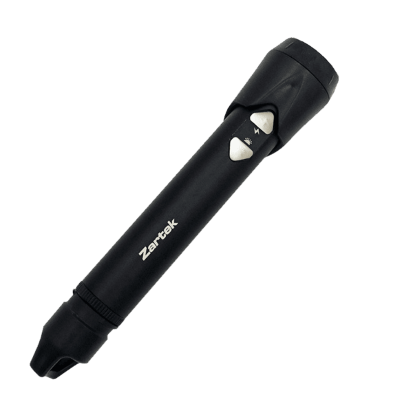 Zartek LED Torch with ARC / PLASMA LIGHTER, USB
Rechargeable, Aluminium , 300 Lm, incl belt Pouch, Li-ion Battery, USB Mains
adapt & Cable
