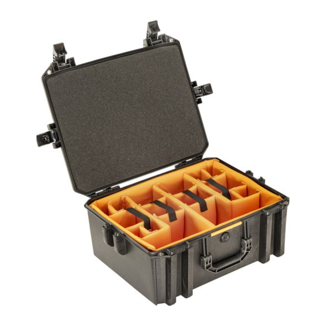 Vault-V550-Equipment-Case-with-Dividers-Black V550 WD VAULT CASE WL/WD/BLK DIVIDERS) - Image 1