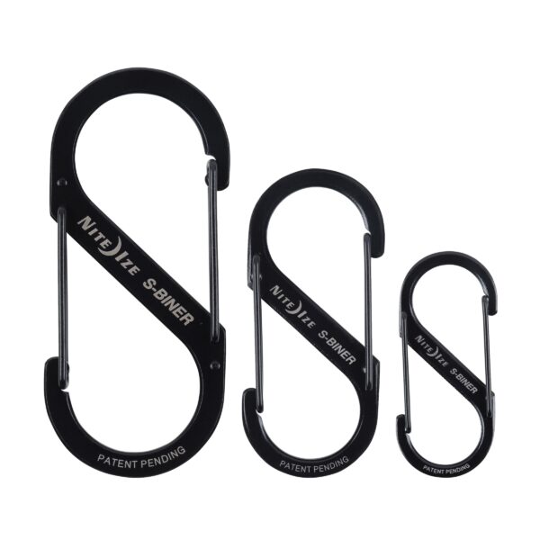 S-BINER S/STEEL DOUBLE GATED CARABINER #2 - 3 PACK - S/S