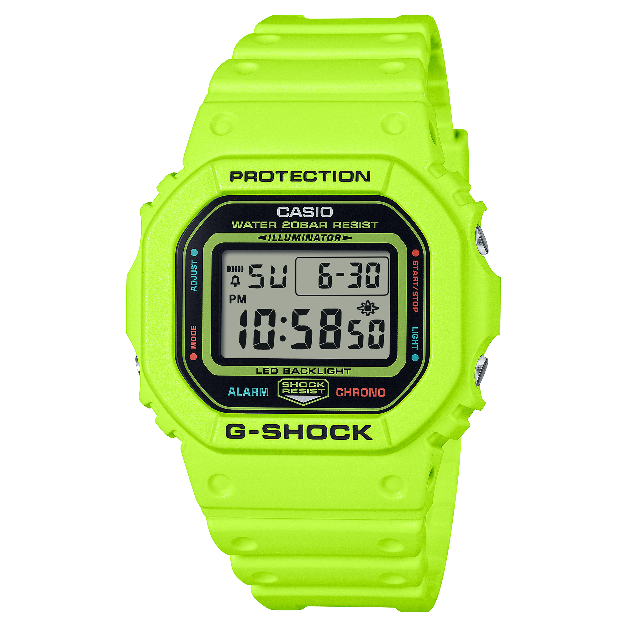 DW-5600EP-9.png Casio G-Shock Men's 200m Water-Resistant Watch - DW-5600EP-9 - Image 1
