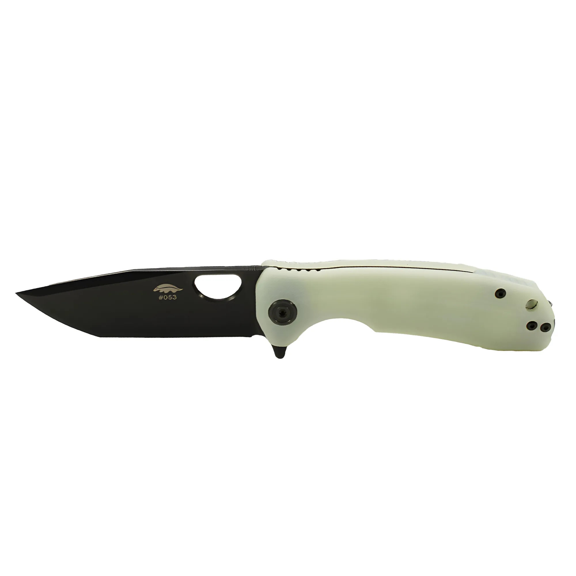 HB1277-1.webp Limited Edition Tanto Black DLC 14C28N Jade G10 – Medium - Image 1
