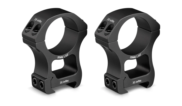 Vortex Pro Series 30mm Rings High - 1.26"