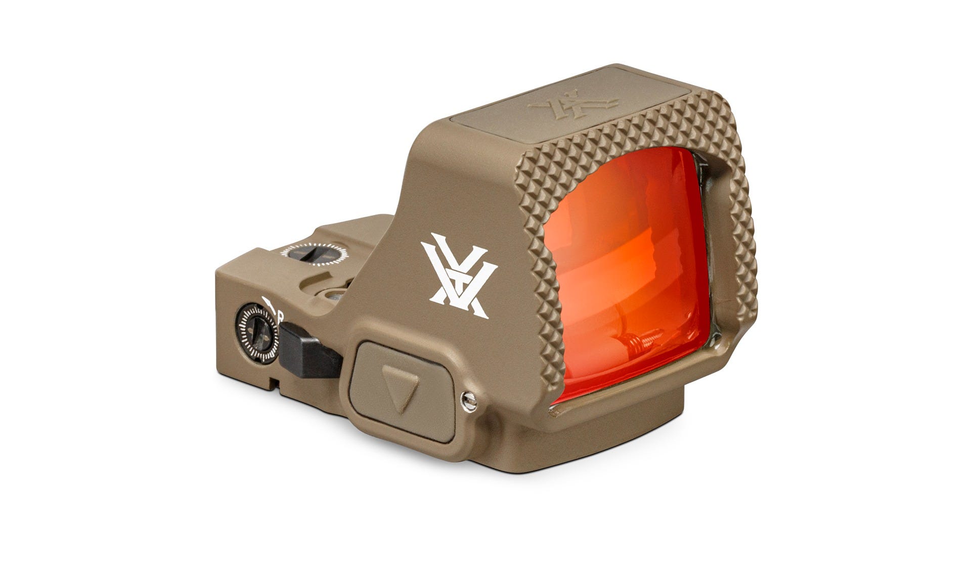 vtx_rd_defenderxl_tan_fr_w.jpg Vortex Defender-XL™ 5 MOA Micro Red Dot - Tan - Image 1